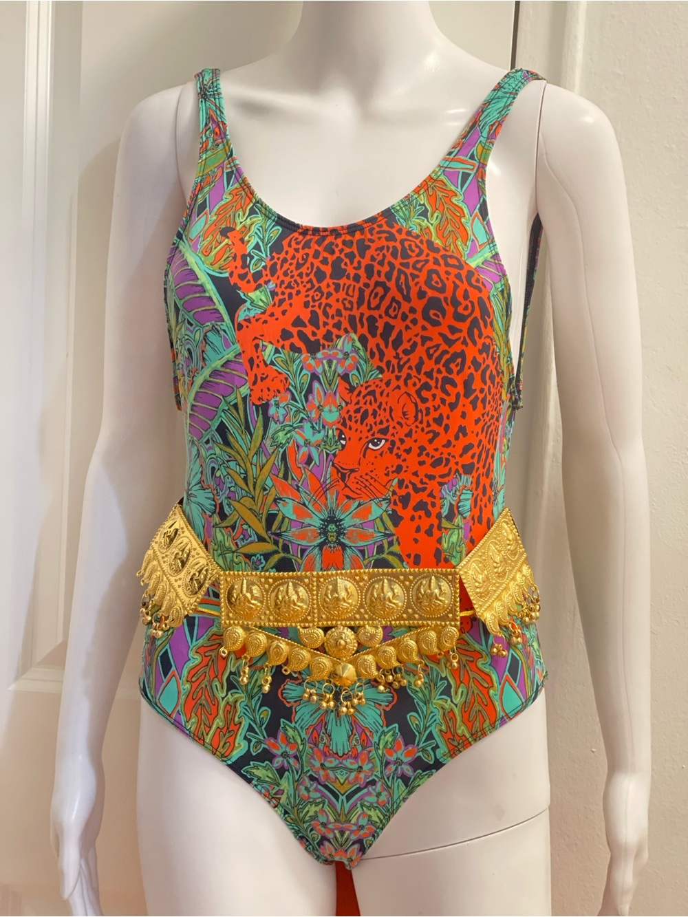 Yellow Gold Statement Bell Belt